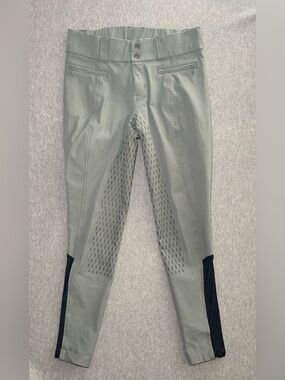 Kerrits Full Seat Breeches Womens S Green Horse Equestrian